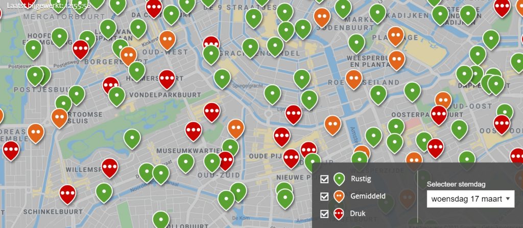 drukte stembureaus Amsterdam