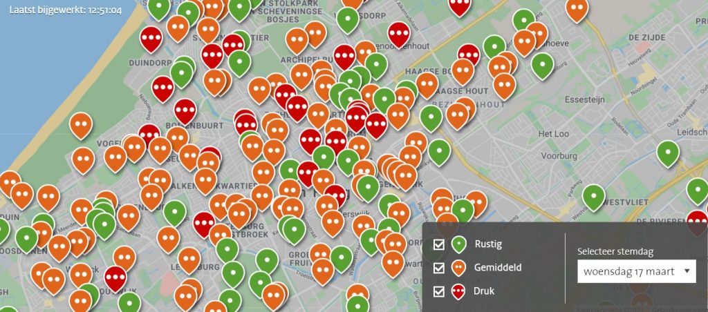 drukte stembureaus Den Haag