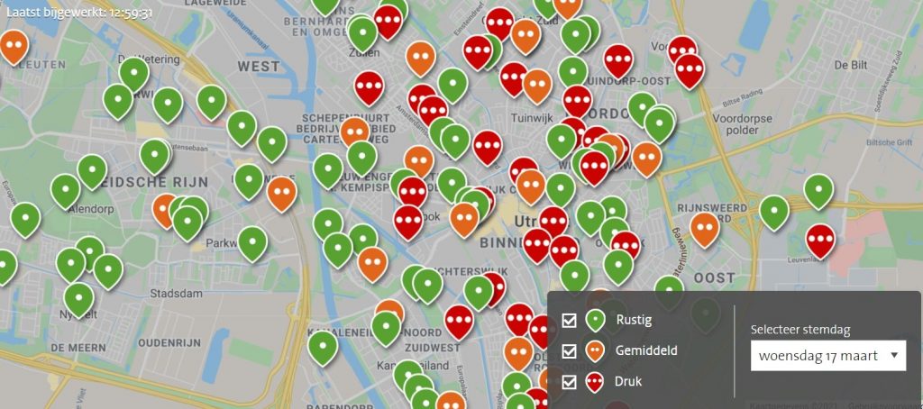 drukte stembureaus Utrecht