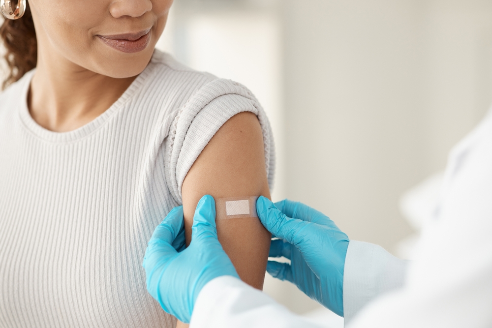 pleister na vaccinatie